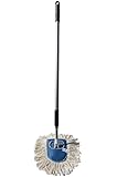 Nine Forty Industrial Strength 3-Piece Cotton Dust Mop Wedge Kit with Frame and Aluminum Extension Handle