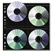 Print File Archival CD / DVD Storage Pages, 8 CD's Per Page, Pack Of 25