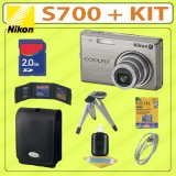 Nikon Coolpix S700 12.1MP Digital Camera + 2GB Accessory Kit