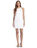 Maggy London  Women's Diamond Jacquard Shift Dress