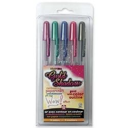 GELLY ROLL GOLD SHADOW 5PC SET SAKURA GOLD SHADOW PEN SET KIT