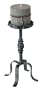 Wilco Imports, Metal Candle Holder, 4-inches x 8.75-inches