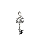 Sterling silver solid 18 Key charm