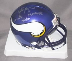 Brett Favre Autographed/Hand Signed Minnesota Vikings Mini Helmet