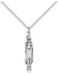 Sterling Silver Madonna & Child Pendant