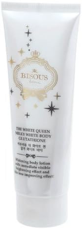 Bisous Bisous the White Queen Milky White Body Glutathione 100 G. (Pack of 2)