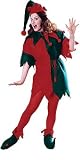 Christmas Elf Ladies Fancy Dress Costume