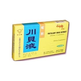 Click here to buy Fritillary Bulb Extract (Sweet) Oral Liquid (Shedan Chuanbei Ye) 6 Vials X 3.