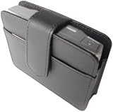 Gilsson GL35 Premium Leather Case for 3.5-Inch GPS with Business Card and SD Pockets (Black)