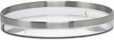 Emsa - 508527 - Accenta - Plateau Rond - Transparent / Inox - 35 cm
