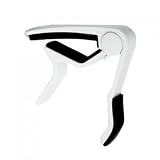 White Single-handed Guitar Capo Quick Change