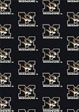 Missouri Tigers 5 4 x 7 8 Team Repeat Area Rug