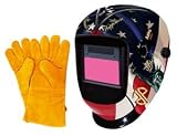 Astro Pneumatic (AST8097SE) Auto-Darkening LVA Welding Helmet with USA Theme