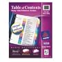 Avery Ready Index Table of Contents Dividers, 26-Tab, 1 Set (11125)