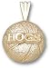 Arkansas Razorbacks Solid 10K Gold ''HOGS'' Basketball Pendant