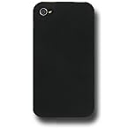 NuTouch Rubberized Snap On Crystal Hard Case for iPhone 4 / 4S - Black