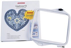 Janome Embroidery Machine Giga Hoop Kit and Software