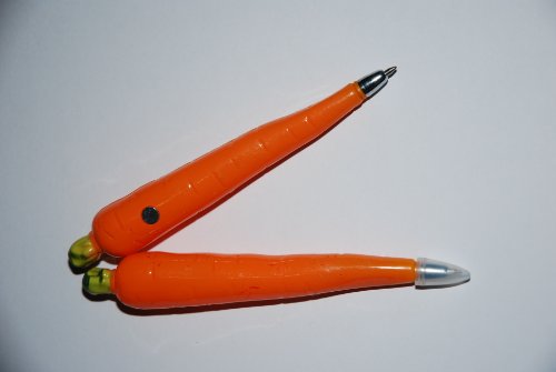 Unique Creative Carrot Fridge Magnet Pen with Black ink