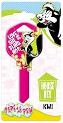 Pepe Le Pew Kwikset KW1 House Key Looney Tunes