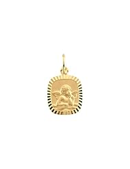 12.00x11.00 mm Angel Pendant in 14K Yellow Gold