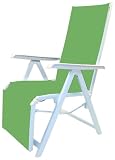 KETTLER Basic MUlti-Position Relaxer Chair, White/ Lime