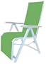 KETTLER Basic MUlti-Position Relaxer Chair, White/ Lime