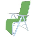 KETTLER Basic MUlti-Position Relaxer Chair, White/ Lime