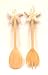 Wooden Starfish Salad Server Set