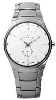 Skagen #924XLSXS Men's Stainless Steel Slim Classic with an Edge Dress Watch