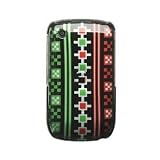 Mexican 2D Red Green Black Checker Premium Design Snap-on Protector Hard Case Cover for BlackBerry Curve 8520 / 8530 / 9300 / 9330 3G