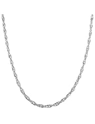 Sterling Silver 3.2-mm Singapore Chain (20 Inch)