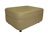 Cobblestone Vinyl Jumbo Rectangle Non-storage Ottoman