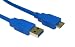 Max Value 2m USB 3 Type A - Micro B Cable - Blue