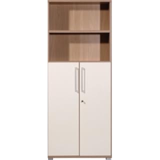 Kombischrank Freeport Aktenschrank 75x190cm abschliebar Dekor wählbar, Dekor:Nussbaum