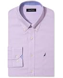 Nautica Dress Shirt, Lavender Oxford Long Sleeve Shirt