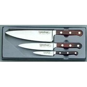 LamsonSharp 3-pc. Chefs Knife Set - Wood Handle/ Silvertone Accents by LamsonSharp