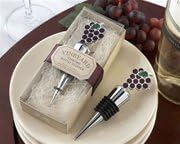 Kate Aspen Vineyard Select Enamel and Chrome Bottle Stopper