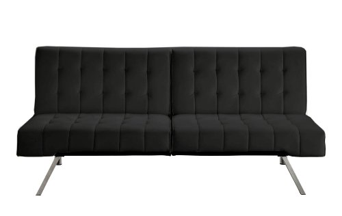 Dorel Home Products Emily Splitback Futon, Black
