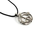 Doves of Peace Pendant with Corded Necklace