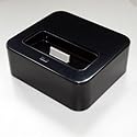 Dockingstation schwarz für Apple iPod Nano 2G / 2. Generation Tischladestation / Cradle mit Netzteil / Netzkabel und USB Kabel