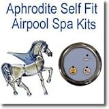 Aphrodite 12 Nozzle Electronic VariSpeed Spa Kit, White Nozzles, Gold Controls