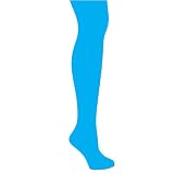TURQUOISE OPAQUE STRETCHY LEOTARD LEGGINGS TIGHTS