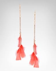 Crystal Braid Chain & Feather Duster Earring