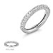 1.22 ct ROUND DIAMOND ETERNITY STYLE WEDDING BAND made in PLATINUM