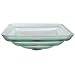 Kraus Oceania Square Frosted Tempered Glass Bathroom Vanity Vessel Sink Bowl Basin