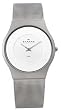 Skagen #233XLSSS Men's Super Slim Matte Silver Mesh Band Watch