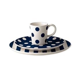 kate spade Sag Harbor Navy Striped Soup Cereal Bowl by Kate Spade