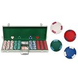 Las Vegas Style Edgespot Poker Chip Set with Aluminum Case: 500 Chips