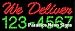We Deliver Telephone Numbers LED Sign 11 x 27