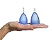 Lunette Menstrual Cup – Best Reusable Period Cup – Wear for 12 Hours and Reuse up to 10 Years, Blue Size 2 for Moderate to Heavy Flow